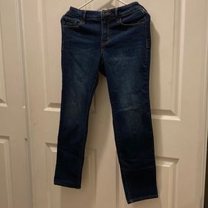 Old Navy dark denim jeans, ‘Power Straight’ style